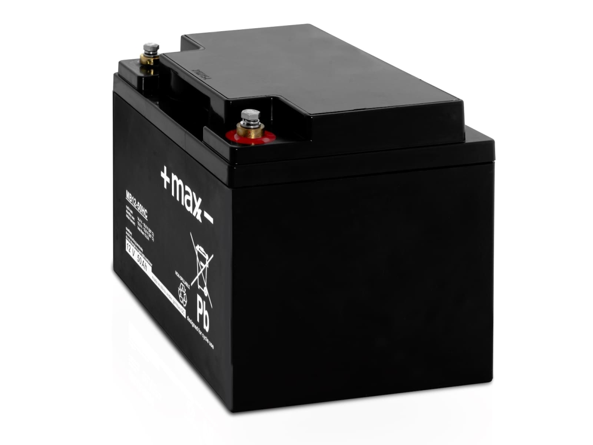 Bleiakku Maxx Batterien MB12-50HC 12V 50Ah AGM Blei Accu Battery wartungsfrei
